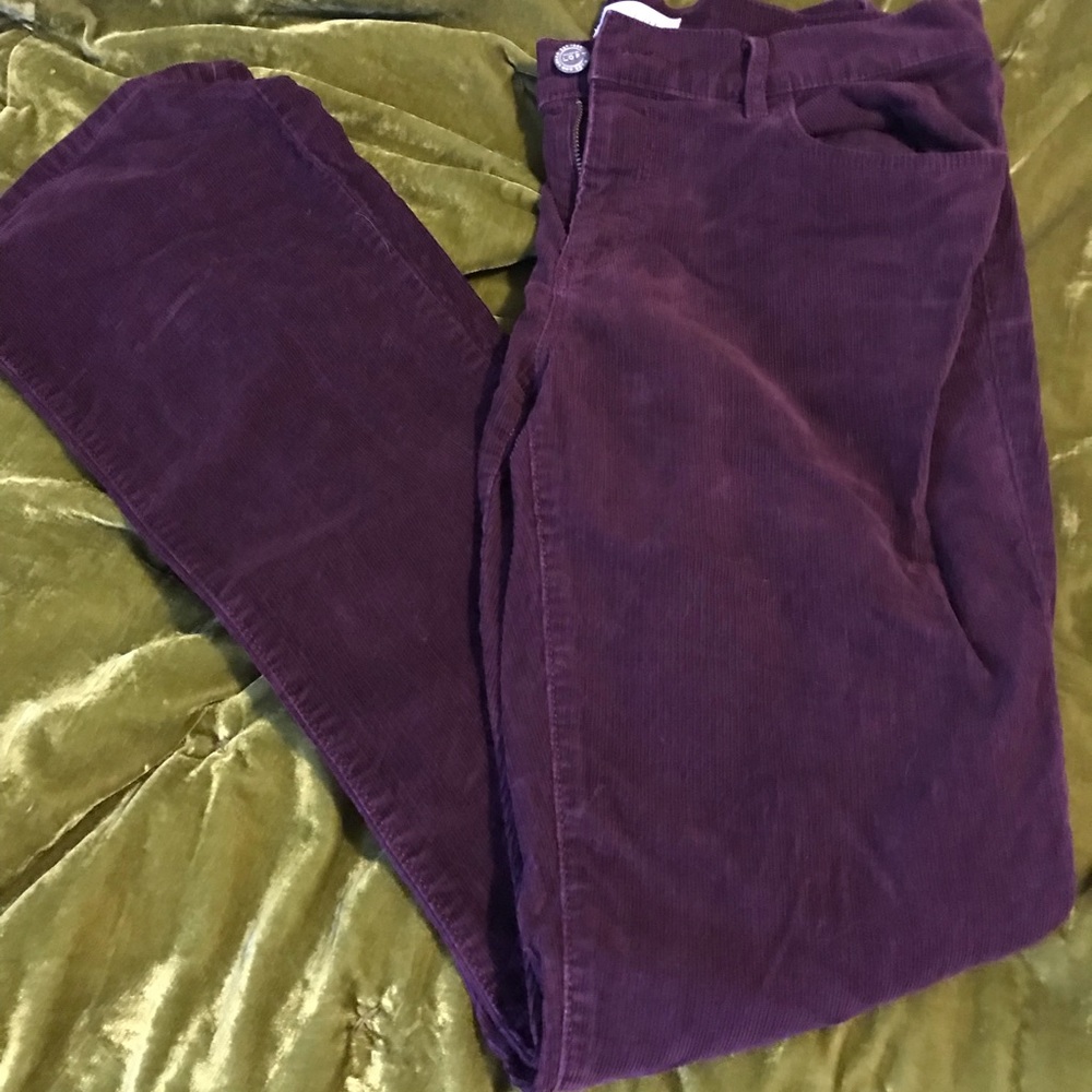 Ann Taylor Loft maroon cords size 8